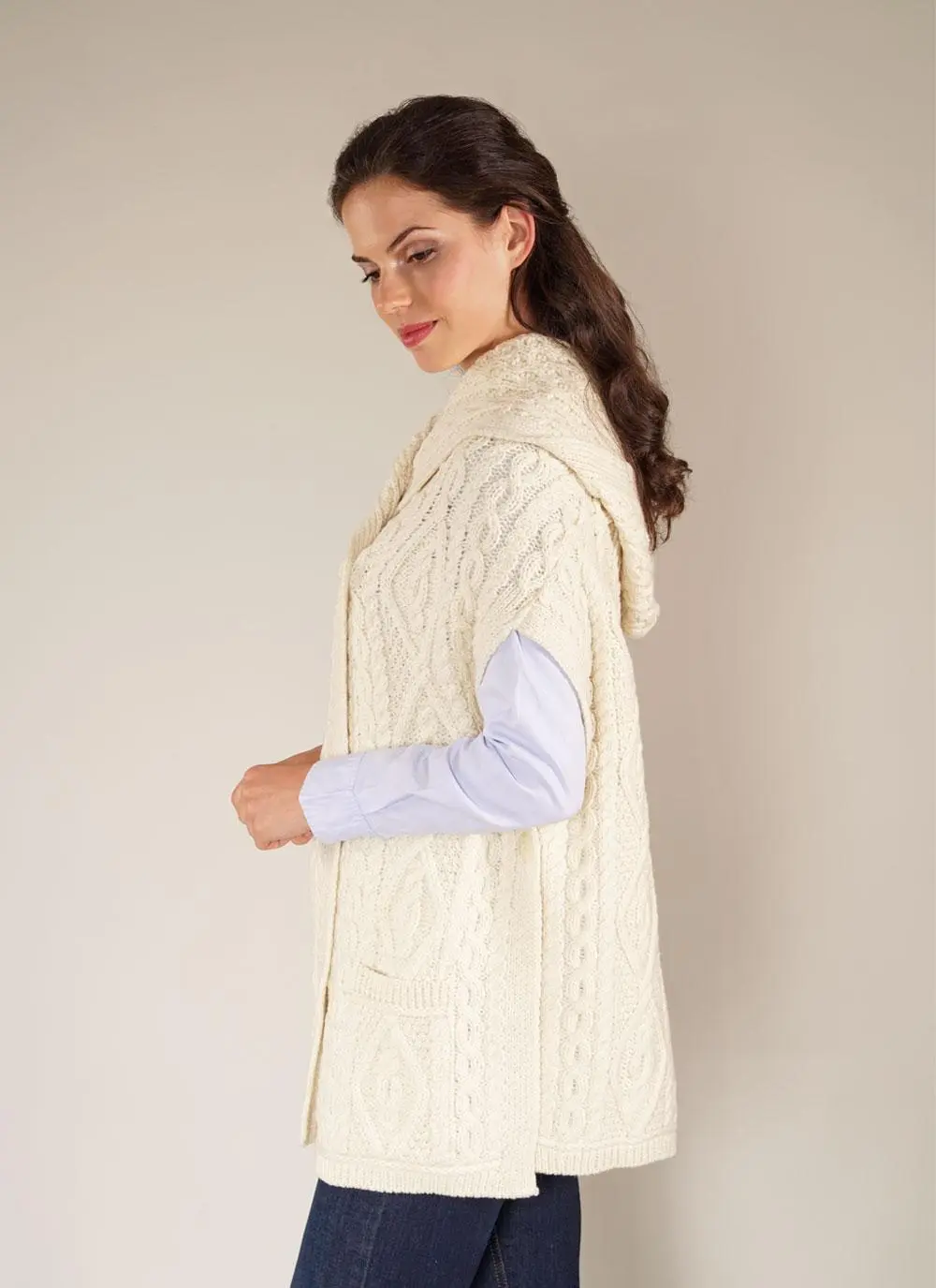 Wool Cape With Buttons