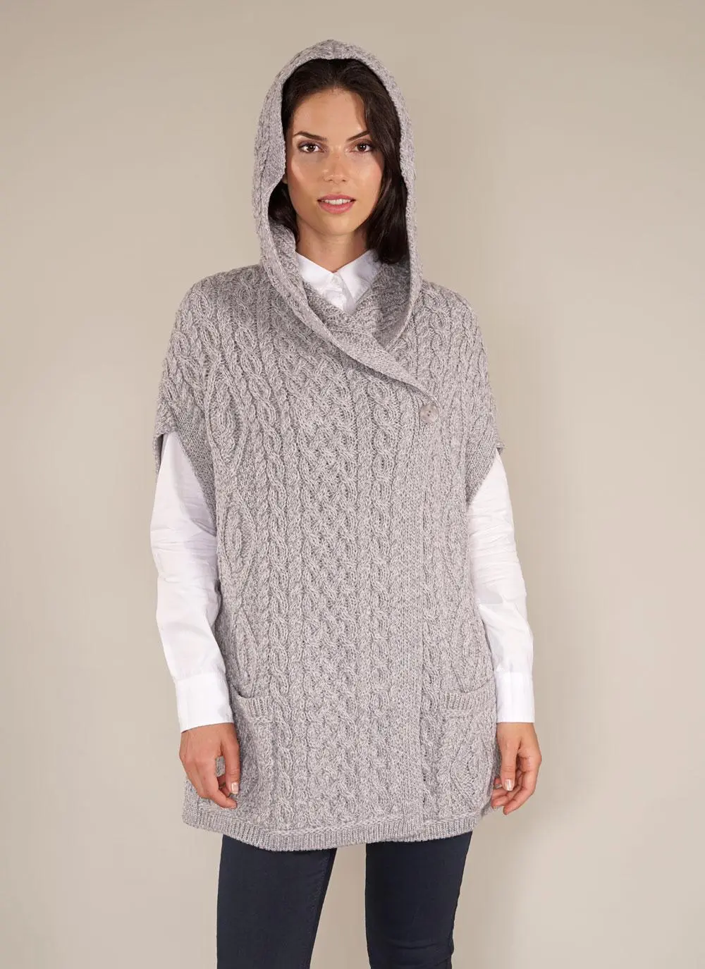 Wool Cape With Buttons