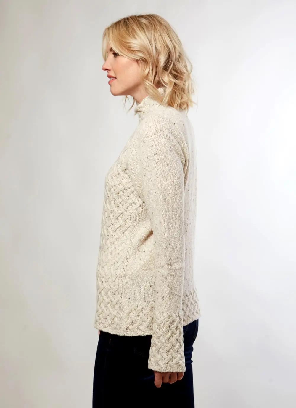 Wool Cashmere Trellis Sweater