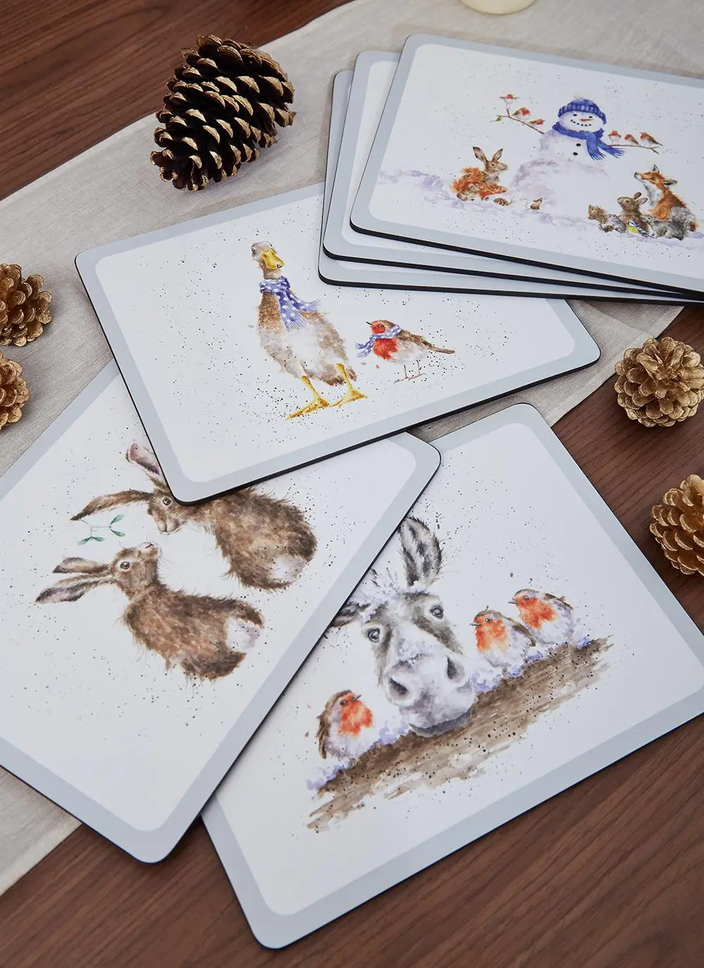 Wrendale Designs Christmas Placemats Set of 6