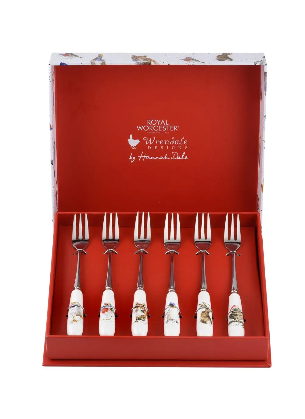 Wrendale Designs Christmas Pastry Forks Set of 6