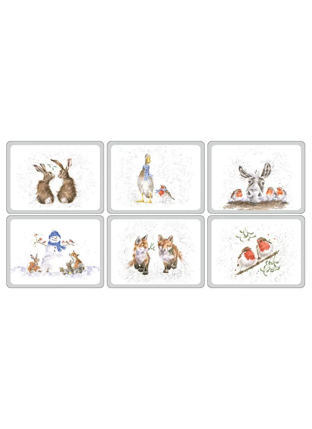 Wrendale Designs Christmas Placemats Set of 6