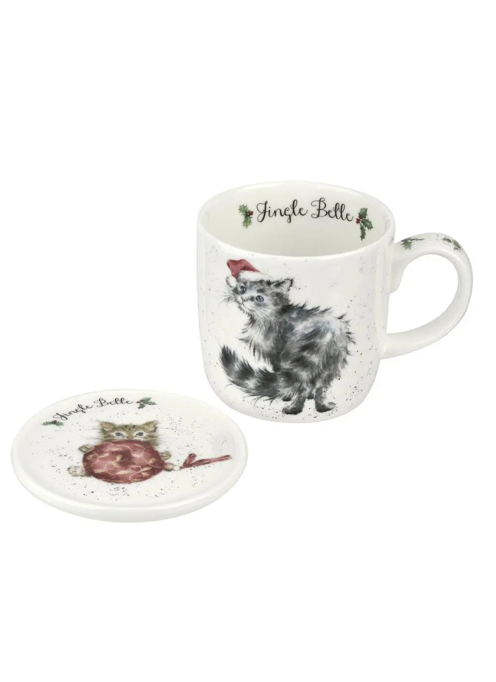 Wrendale Designs Jingle Belle Mug & Coaster Set