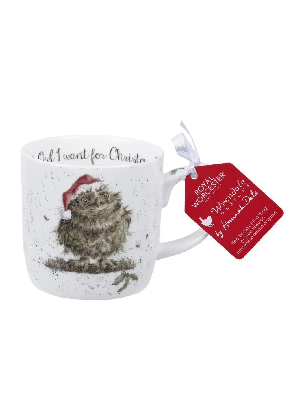 Wrendale Designs Owl I Want For Christmas Mug