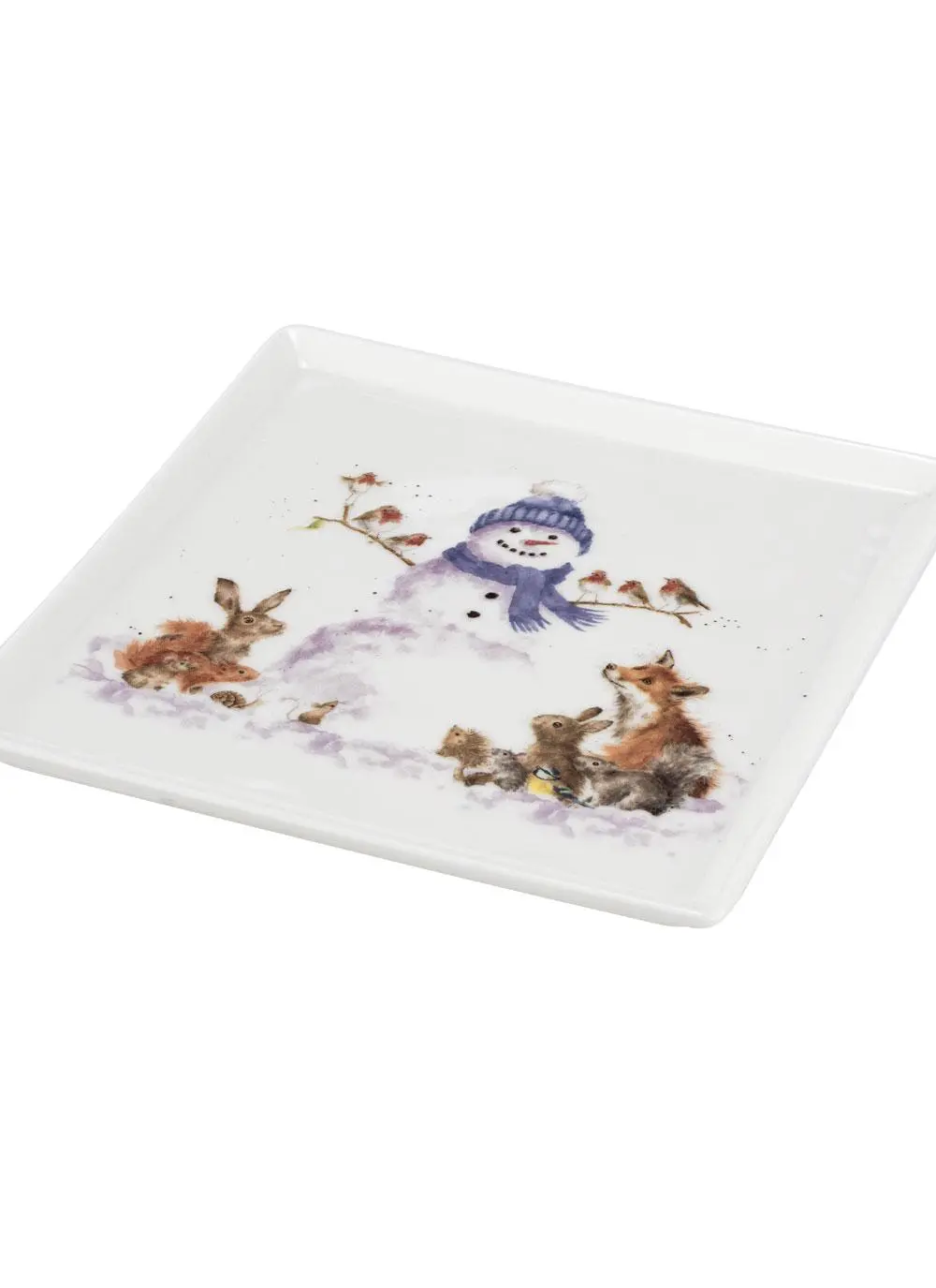 Wrendale Designs Square Snowman Christmas Plate