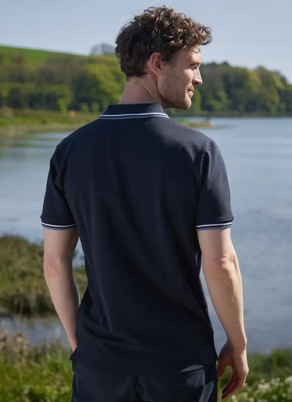 Zip Neck Polo Shirt