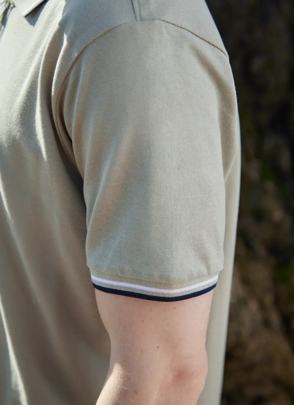 Zip Neck Polo Shirt