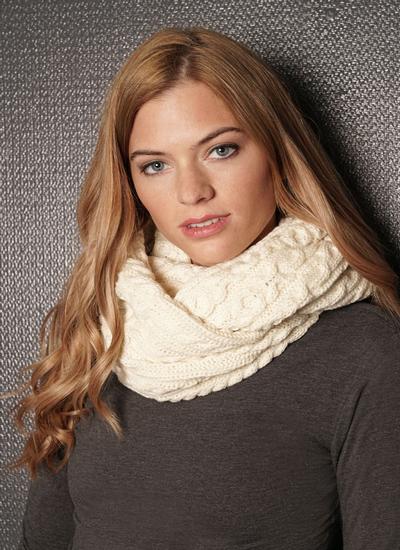 Aran Infinity Scarf | Aran Snood from 