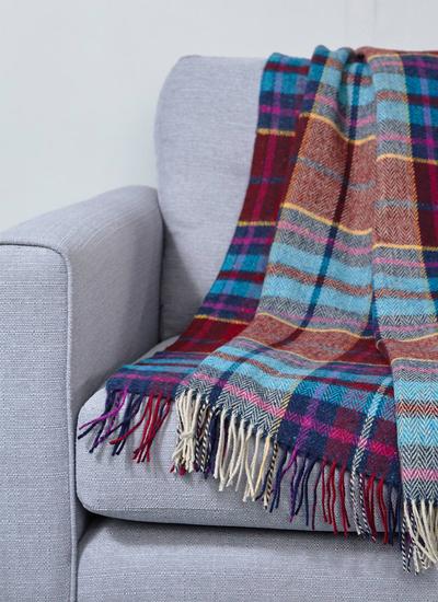 Donegal Bordeaux Throw | Blarney