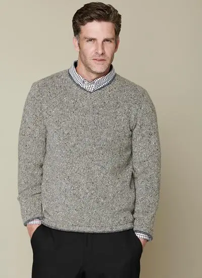 Duncannon Wool Cashmere V-Neck Sweater