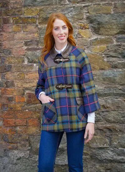 Ladies Tartan Wool Cape | Blarney