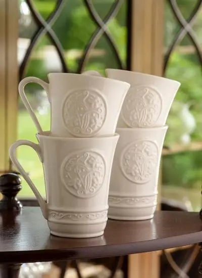 Belleek Irish Coffee Mugs Set of 2 — Fáilte Irish Import Shop