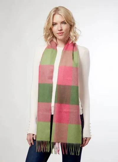 Extra Fine Merino Scarf - Powder Pink