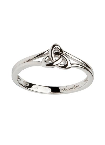 7 Celtic Trinity Knotwork Ring Sterling Silver Cut-Out Design 6 7.75