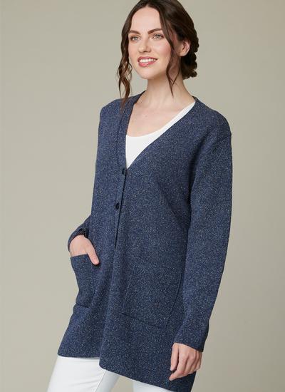 Tweed Boyfriend Cardigan | Blarney