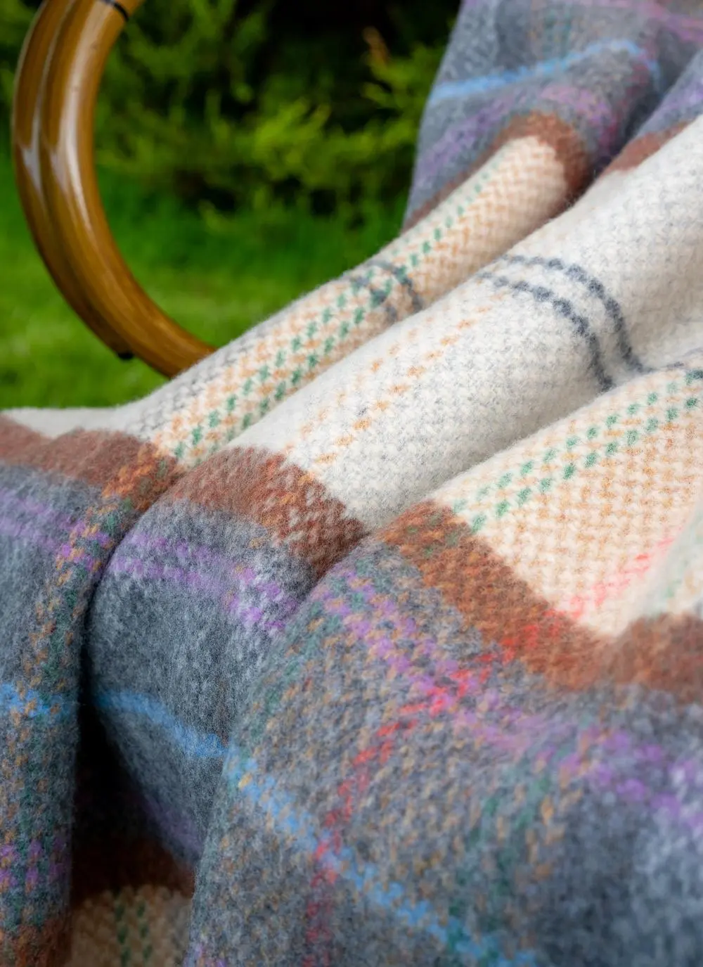 Heather Fields Wool Cashmere Throw