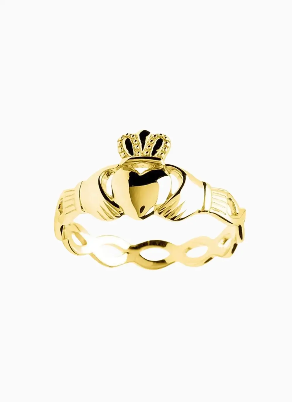 14ct Gold Vermeil Claddagh Ring