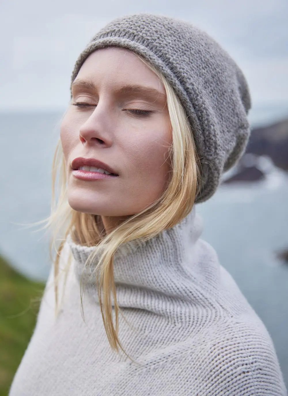Fisherman Alpaca Slouchy Beanie