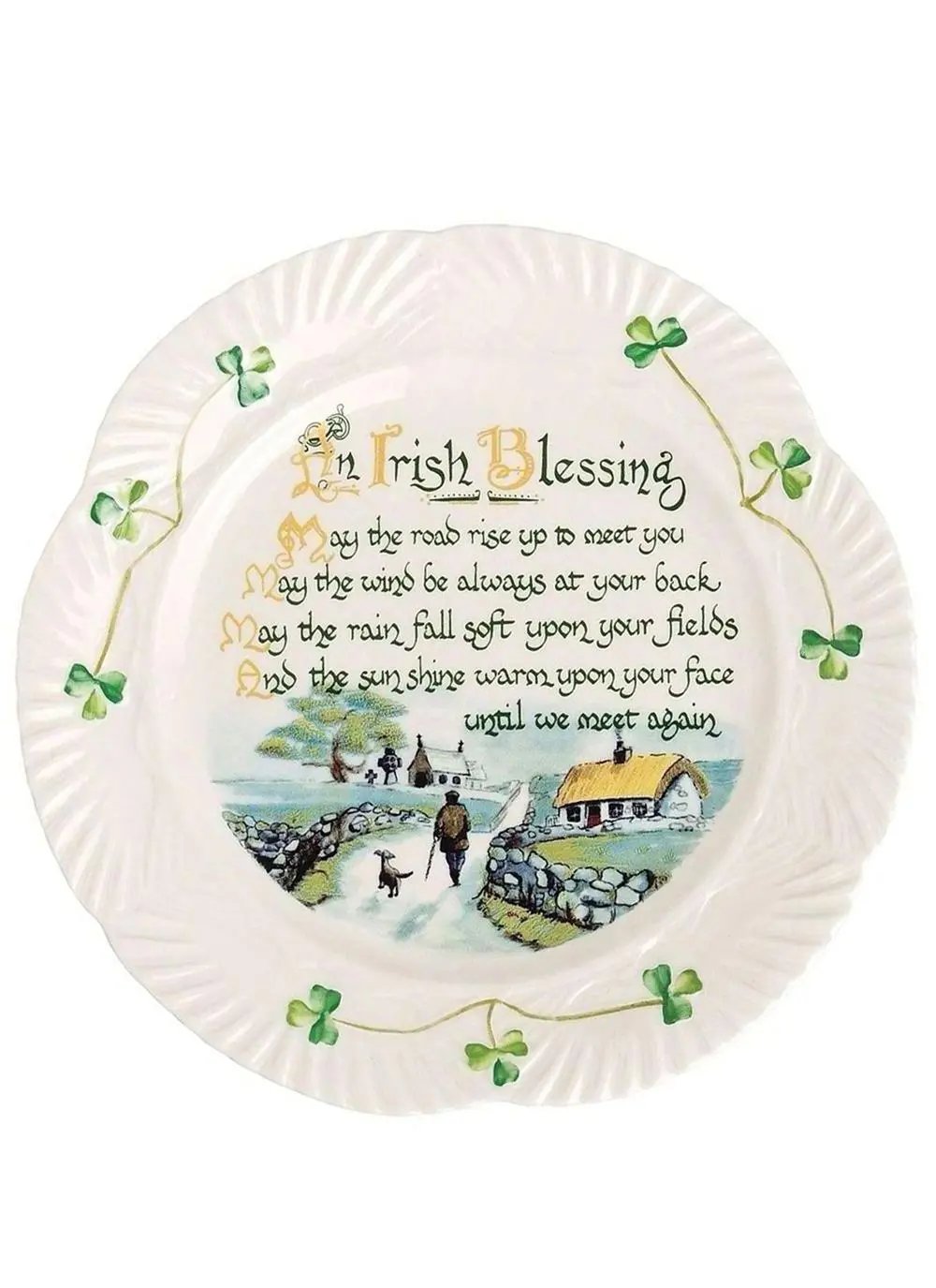 Belleek Irish Blessing Plate