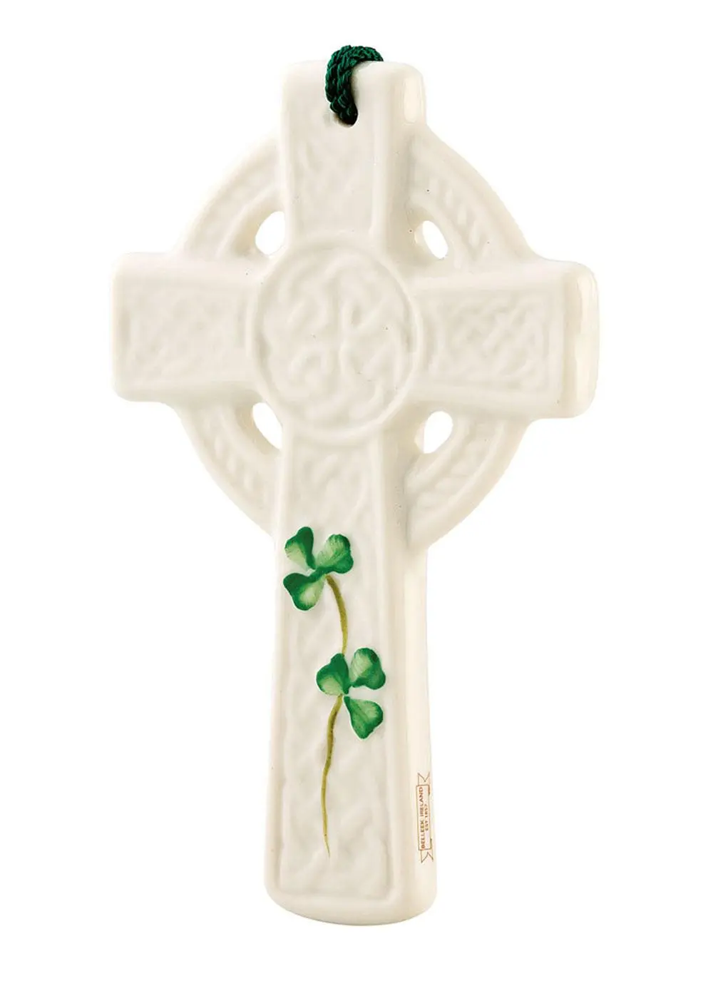 Belleek St. Kieran's Celtic Cross Decoration