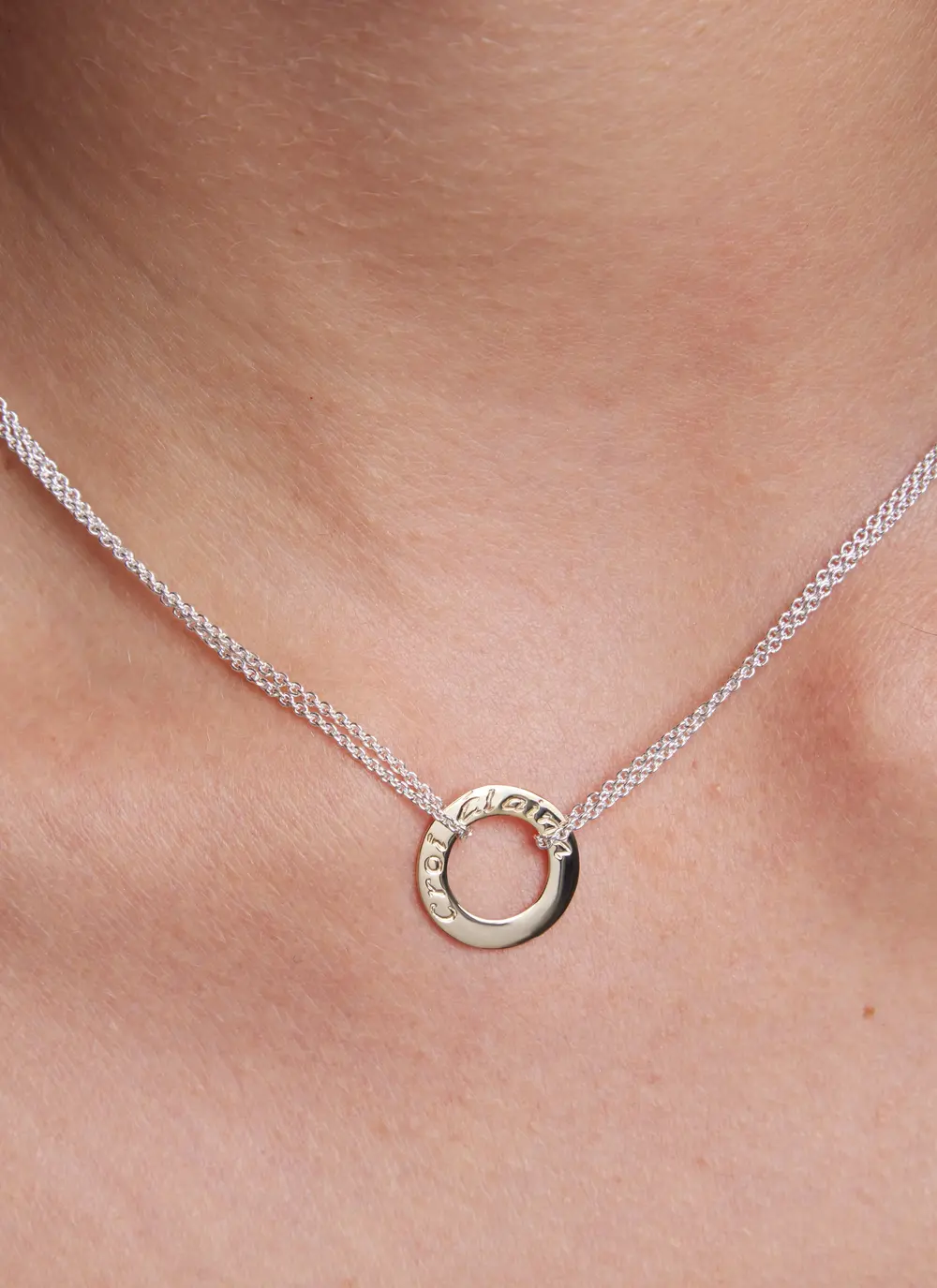 9ct Gold & Sterling Silver Croi Alainn Pendant 