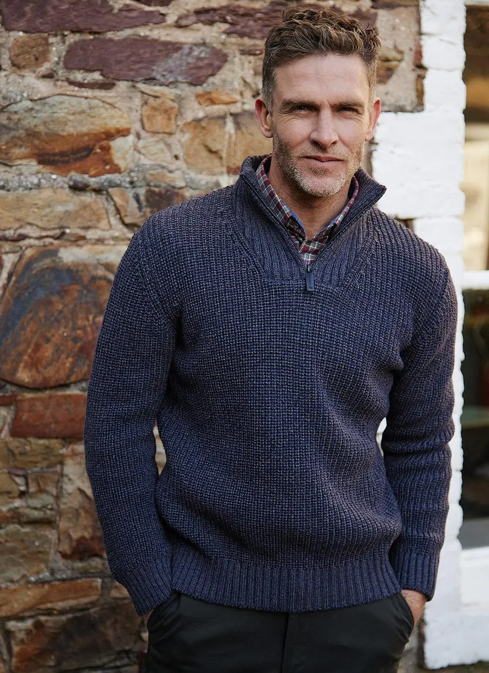 Navy Marl