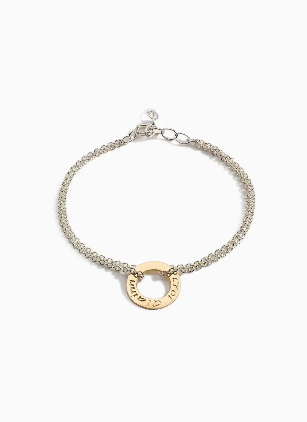 9K Gold and Sterling Silver Croi Alainn Bracelet 