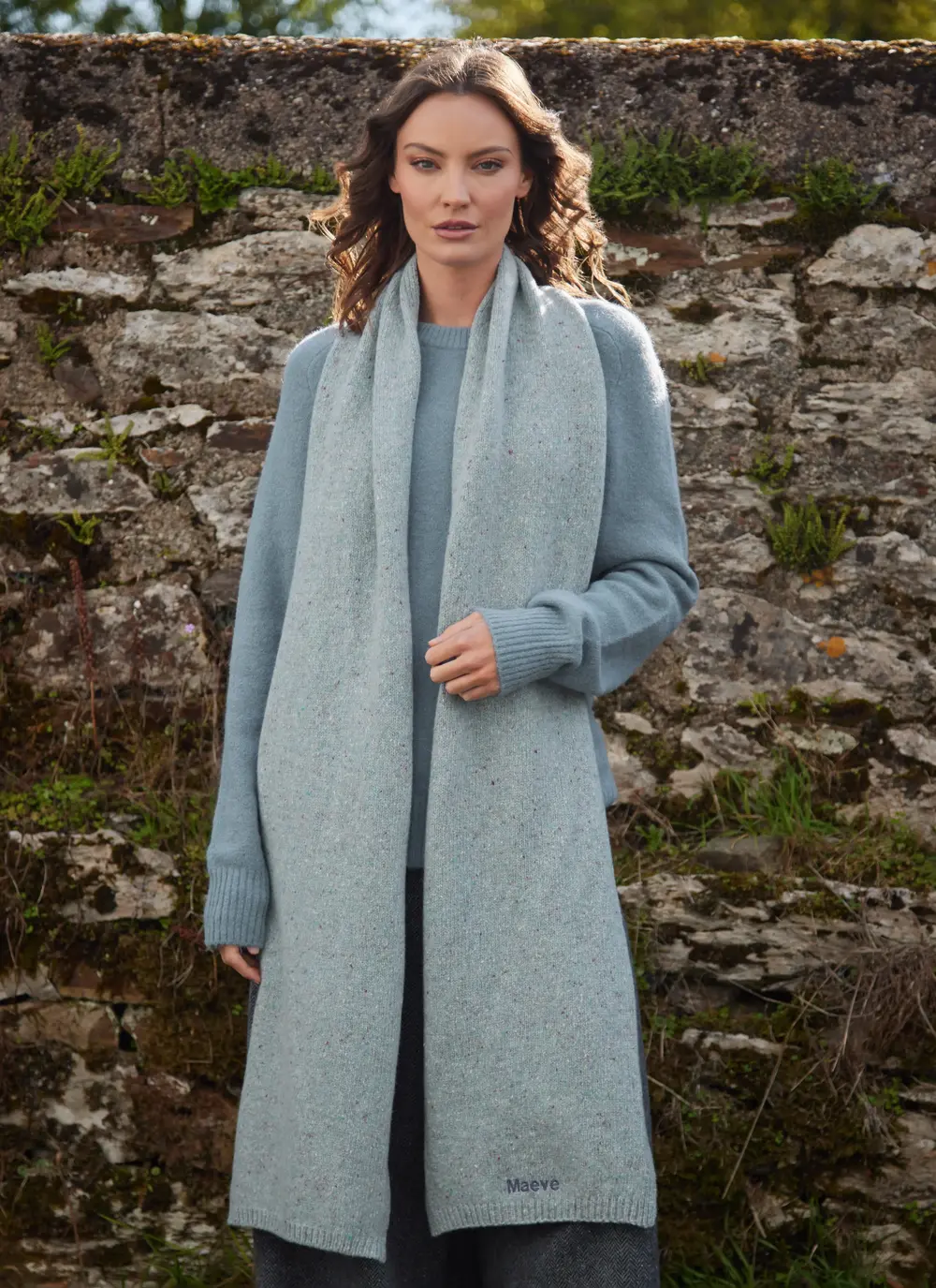 Personalized Cashmere/Wool Donegal Scarf