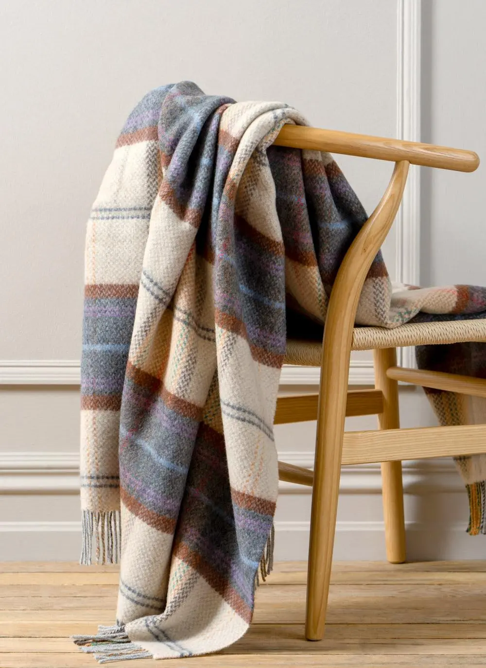 Heather Fields Wool Cashmere Throw
