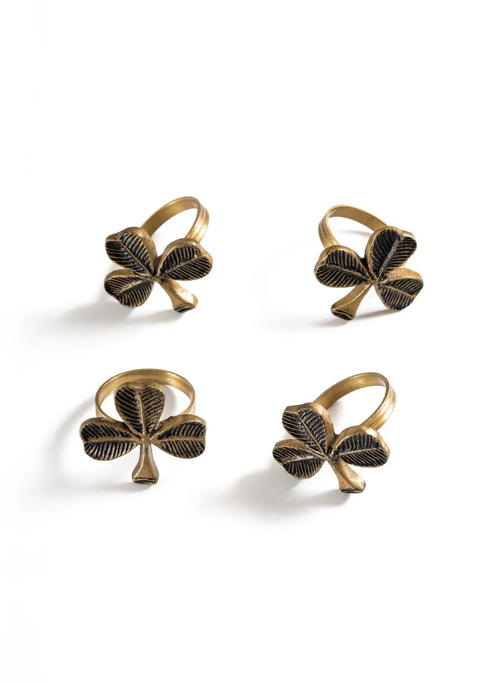 Shamrock Napkin Rings Set of 4