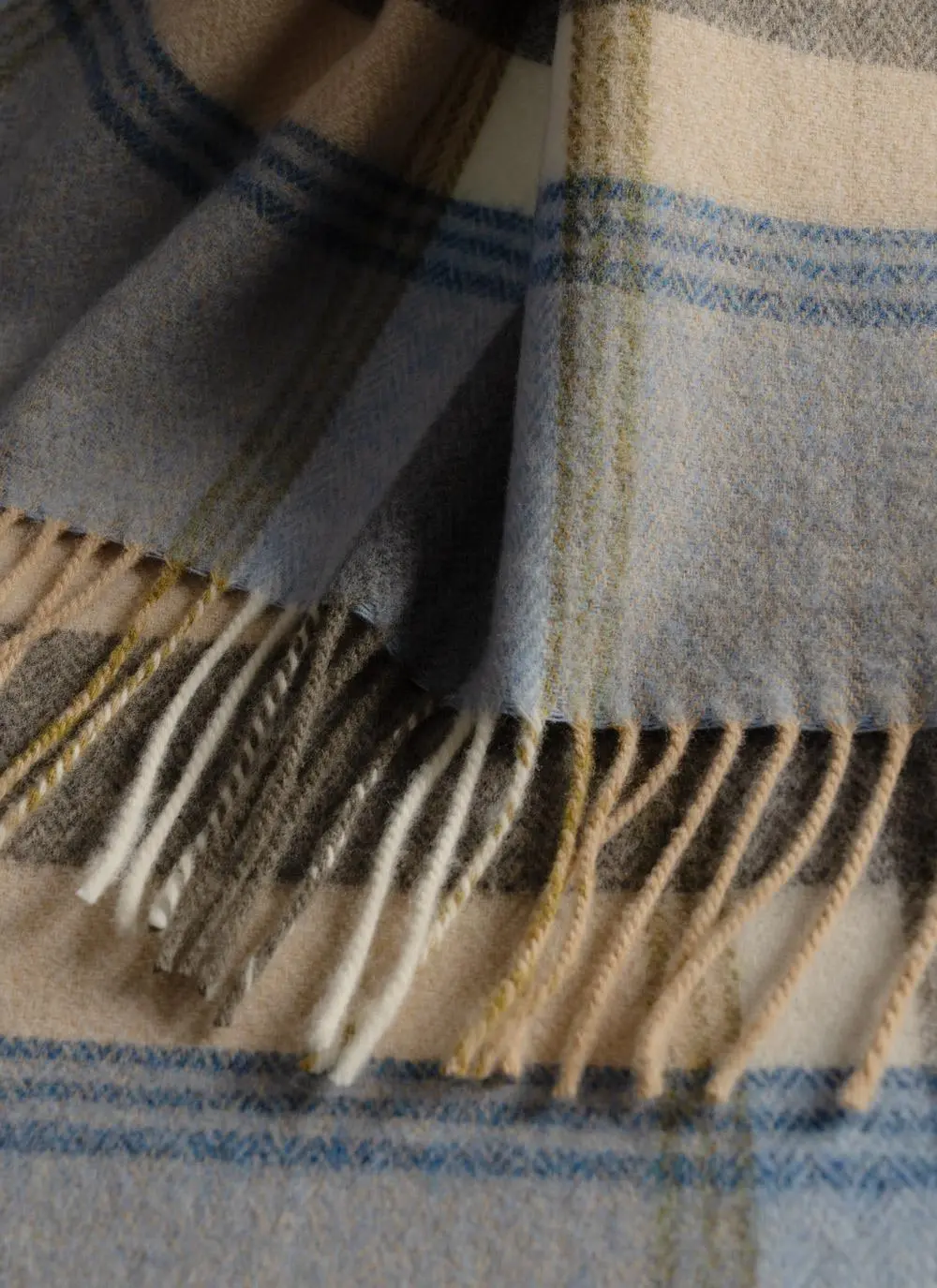 Atlantic Mist Lambswool Throw