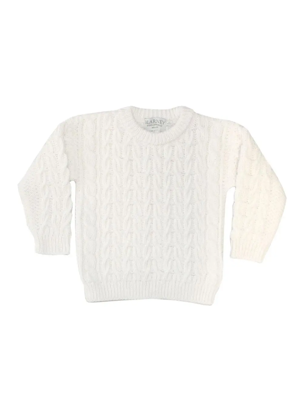 Kids Crew Neck Aran Sweater