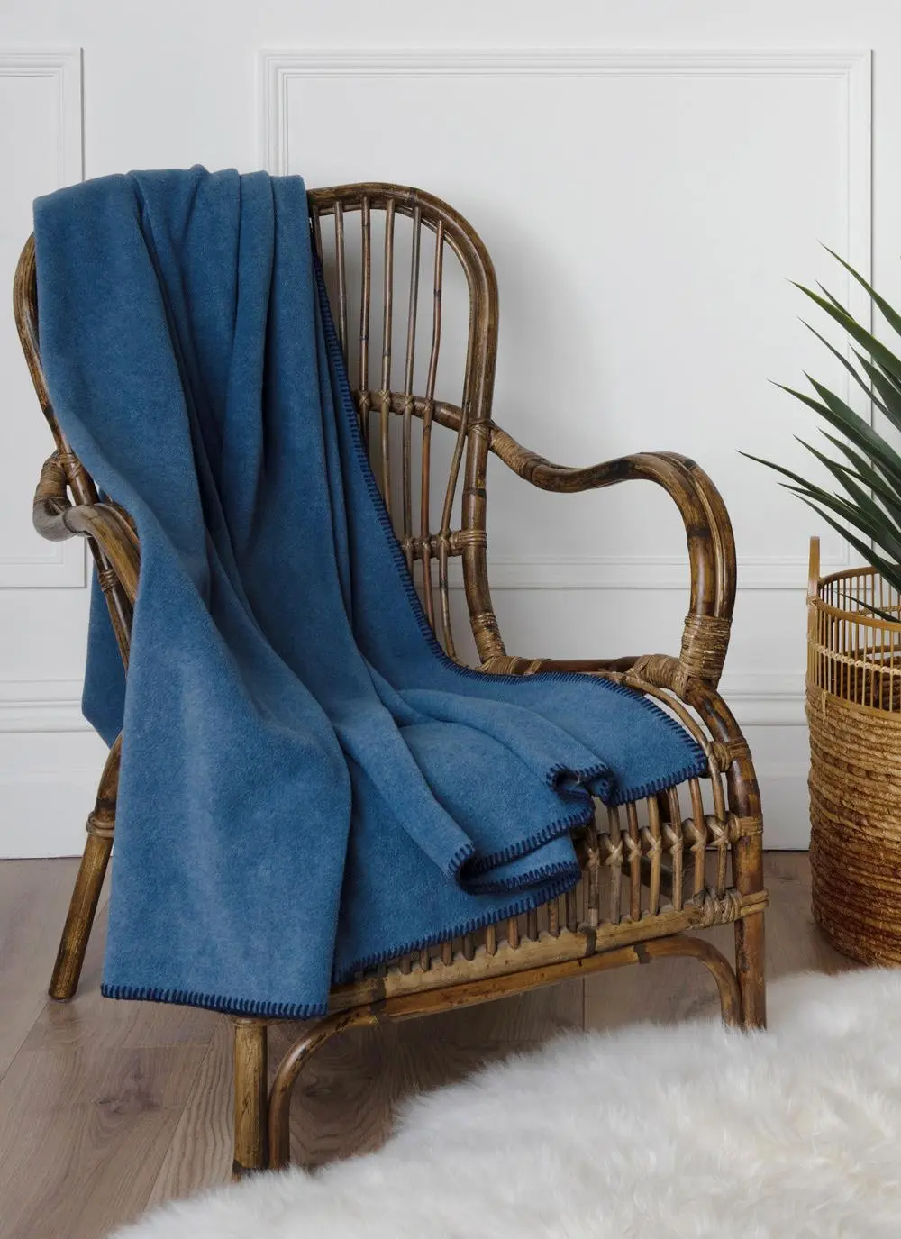 Denim Fleece Throw