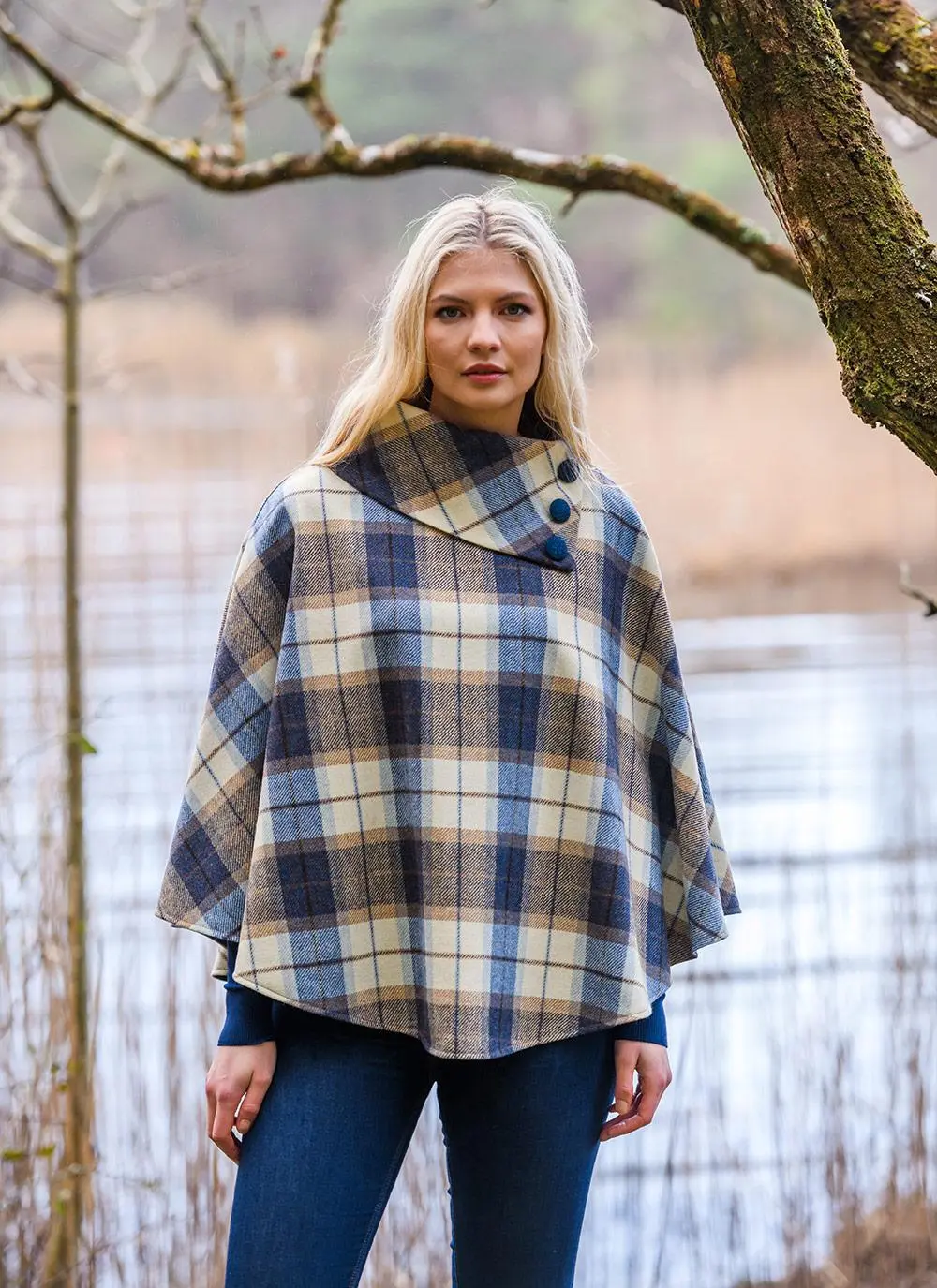 Mucros Wool Poncho
