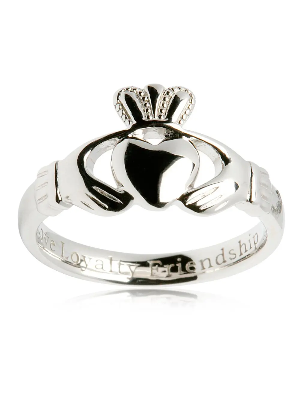Sterling Silver Ladies Claddagh Ring