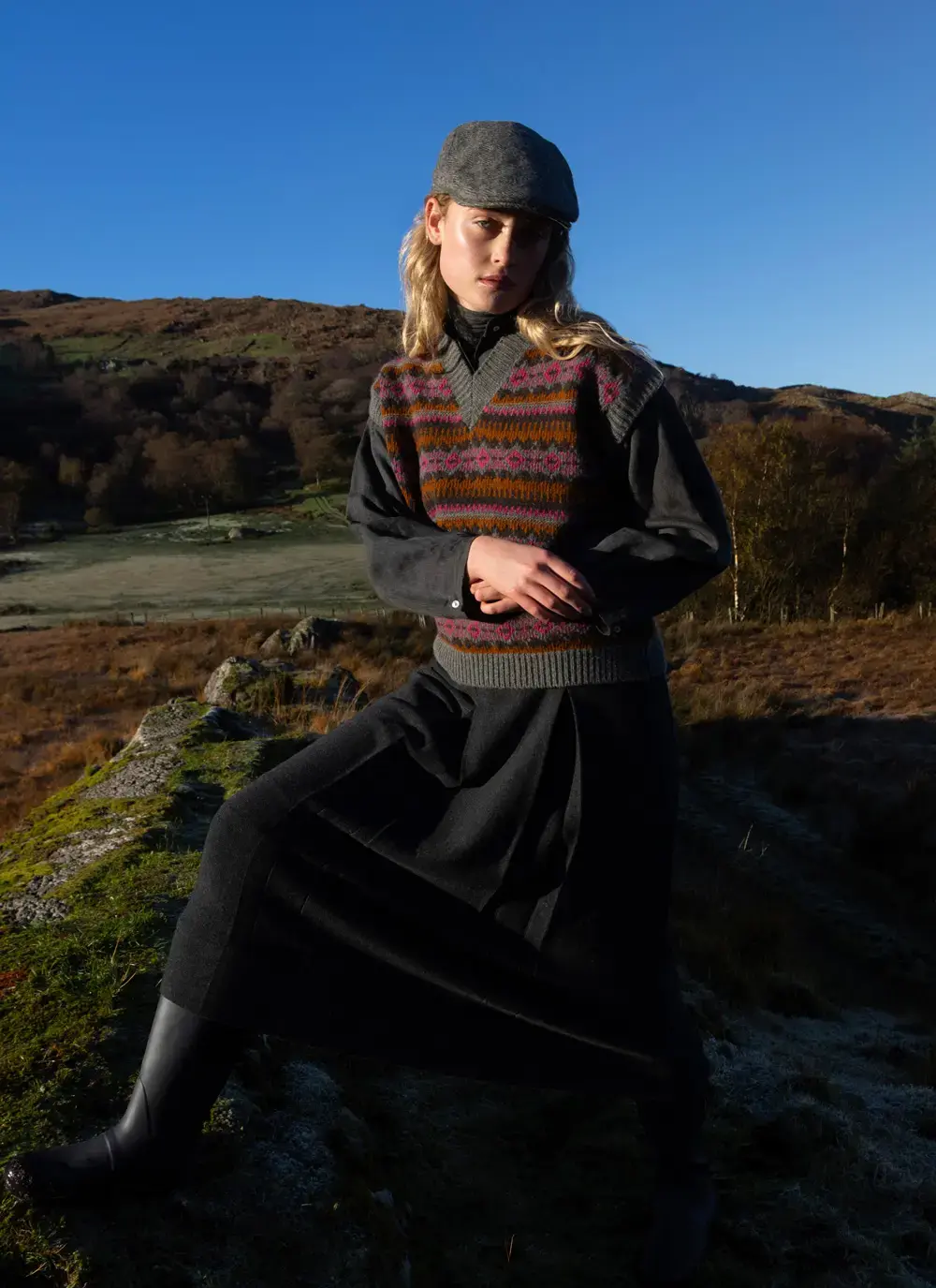 Fisherman Lambswool Fairisle Slipover