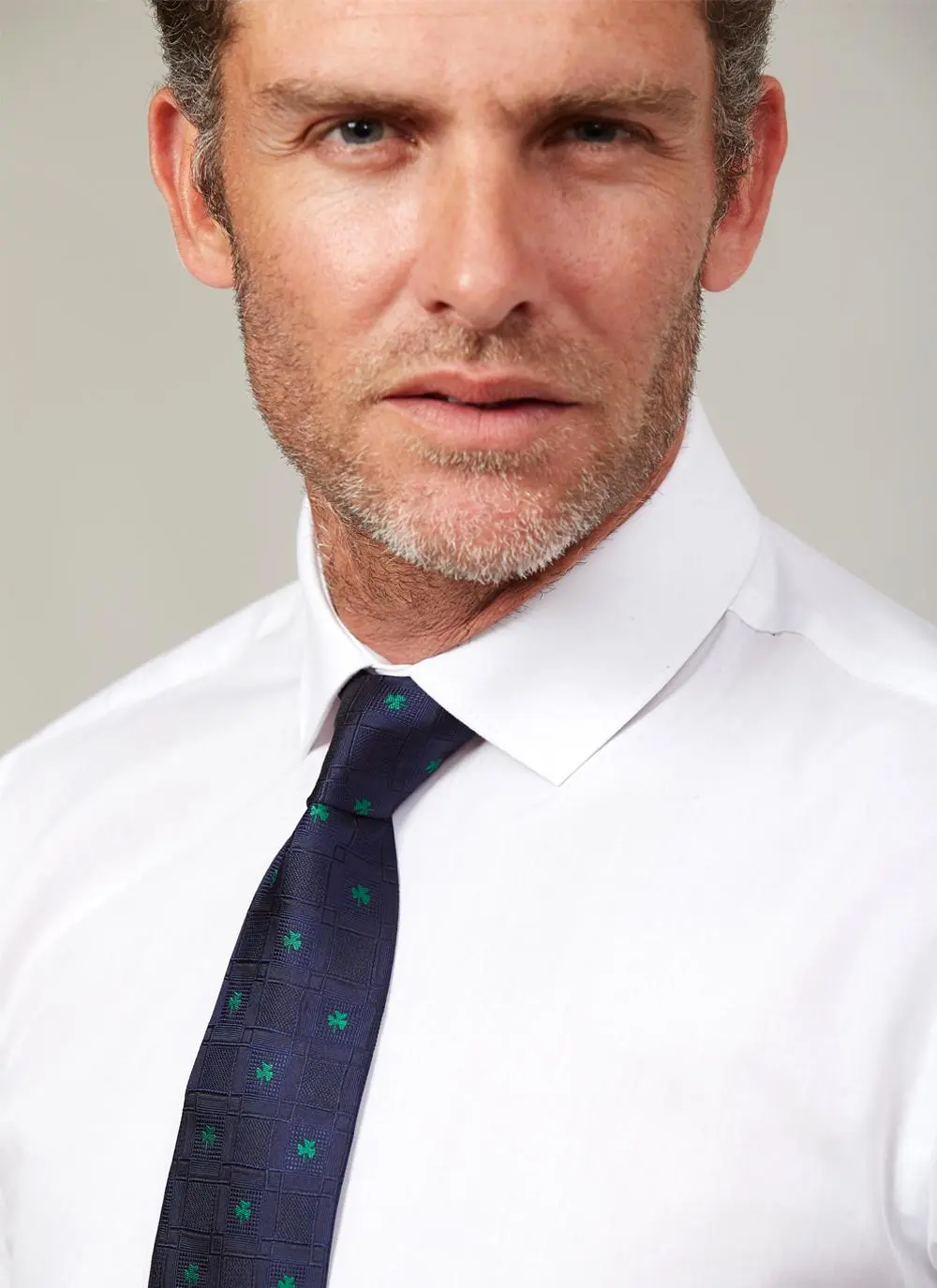 Shamrock Navy Silk Tie