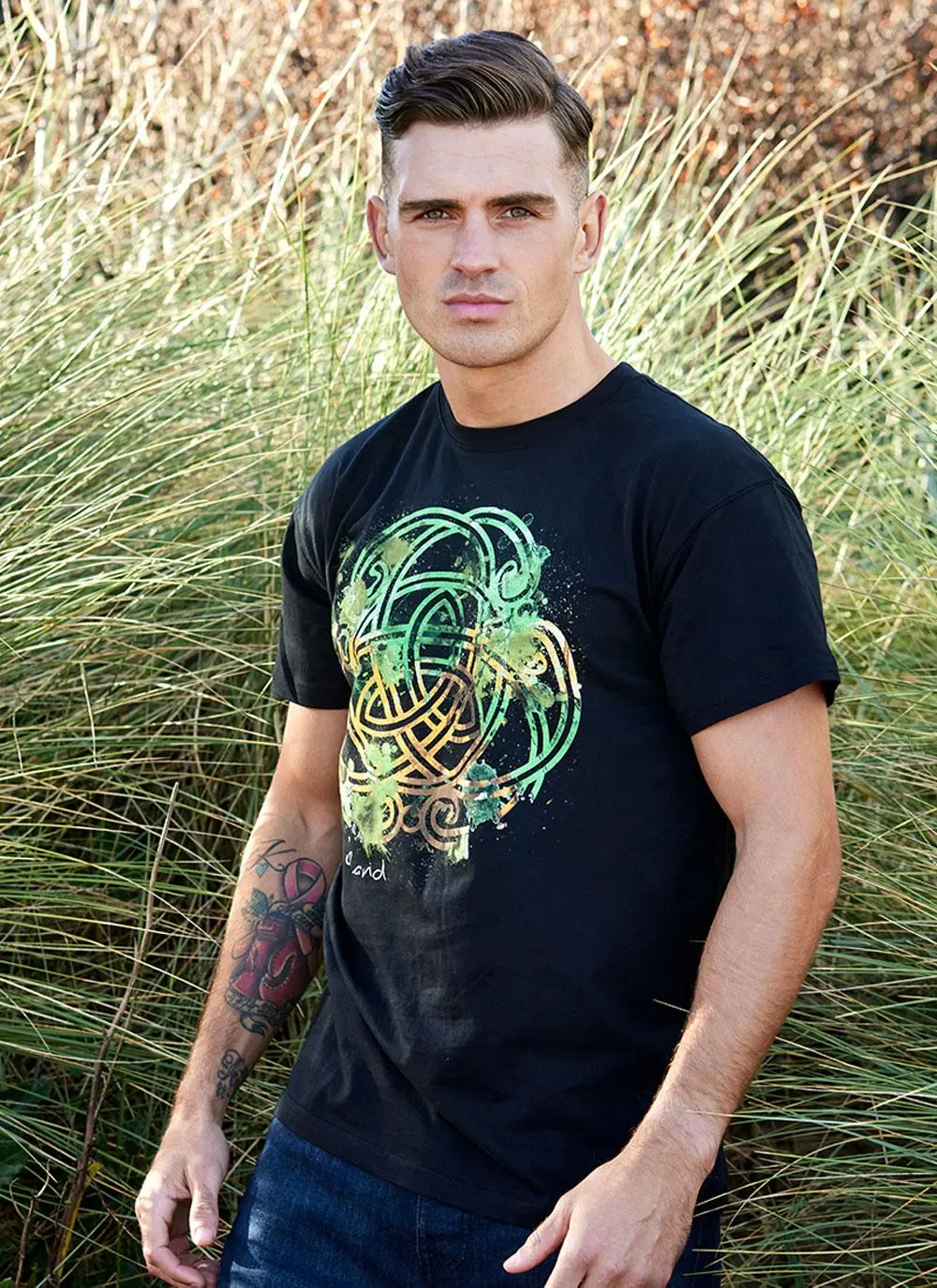 Men's Black Celtic Knot T-Shirt