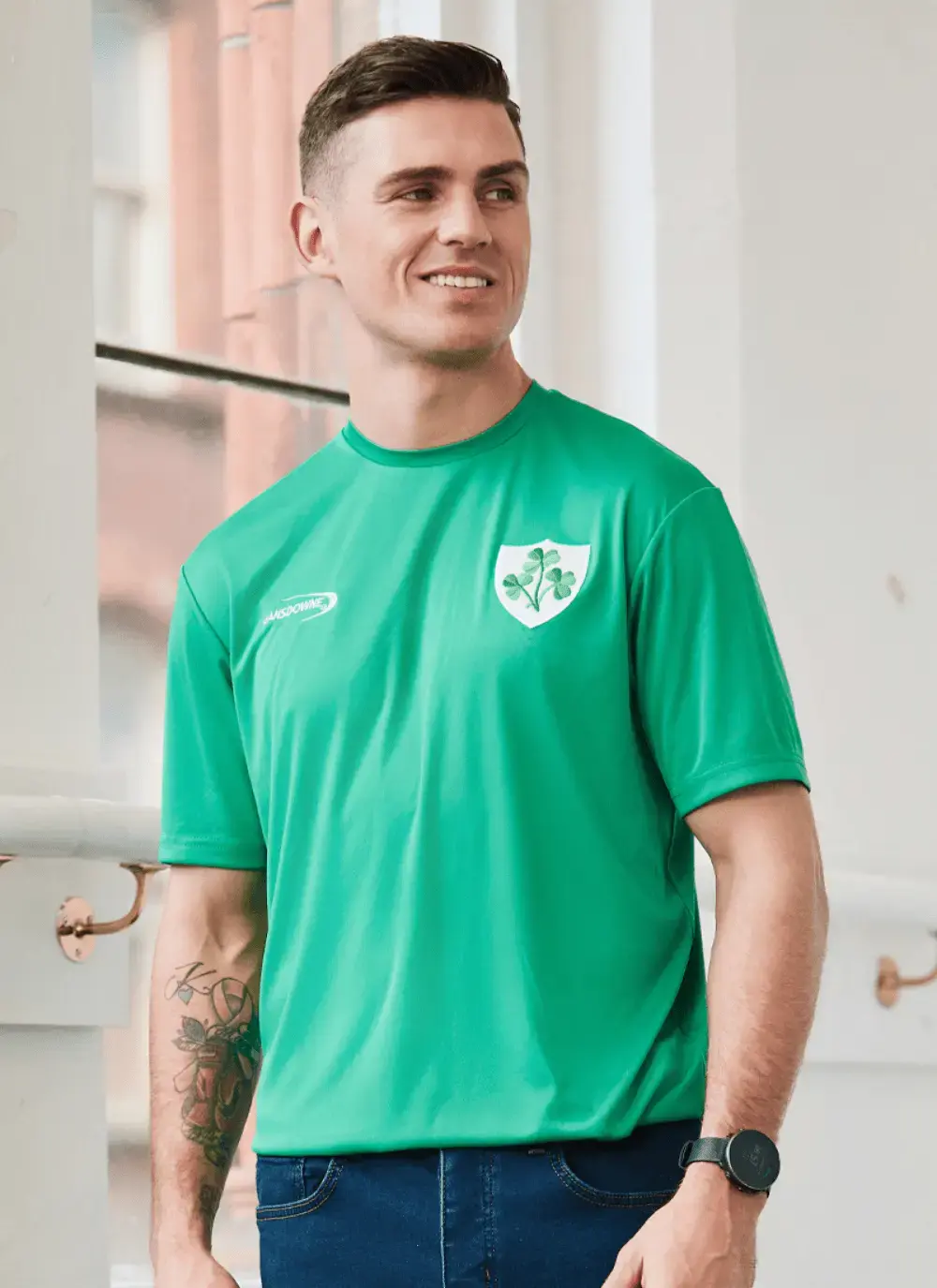 Men's Lansdowne Shamrock Crest Performance T-Shirt 