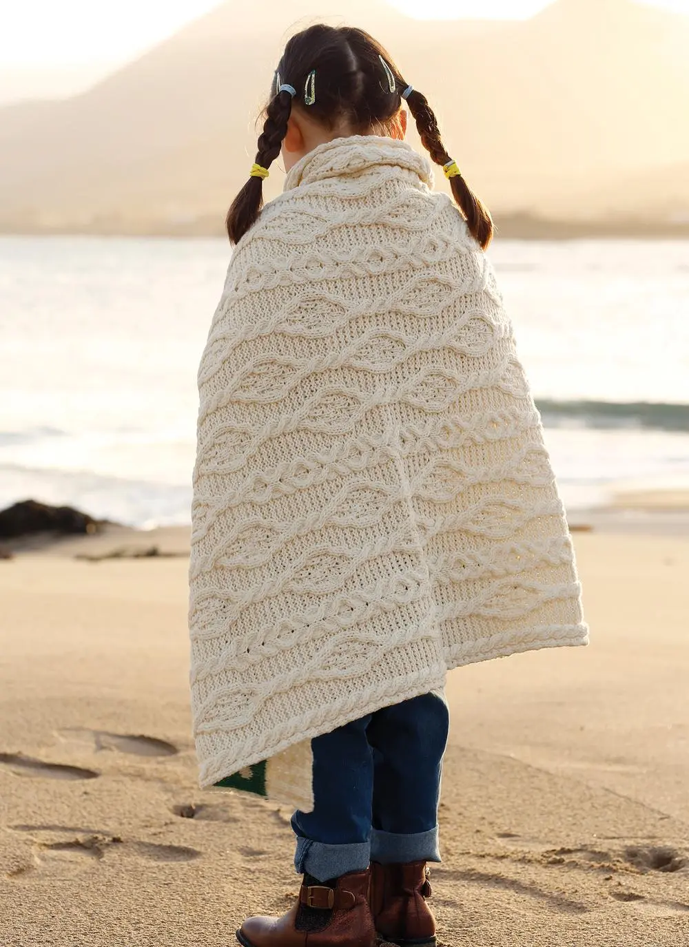 Aran Shamrock Baby Wrap