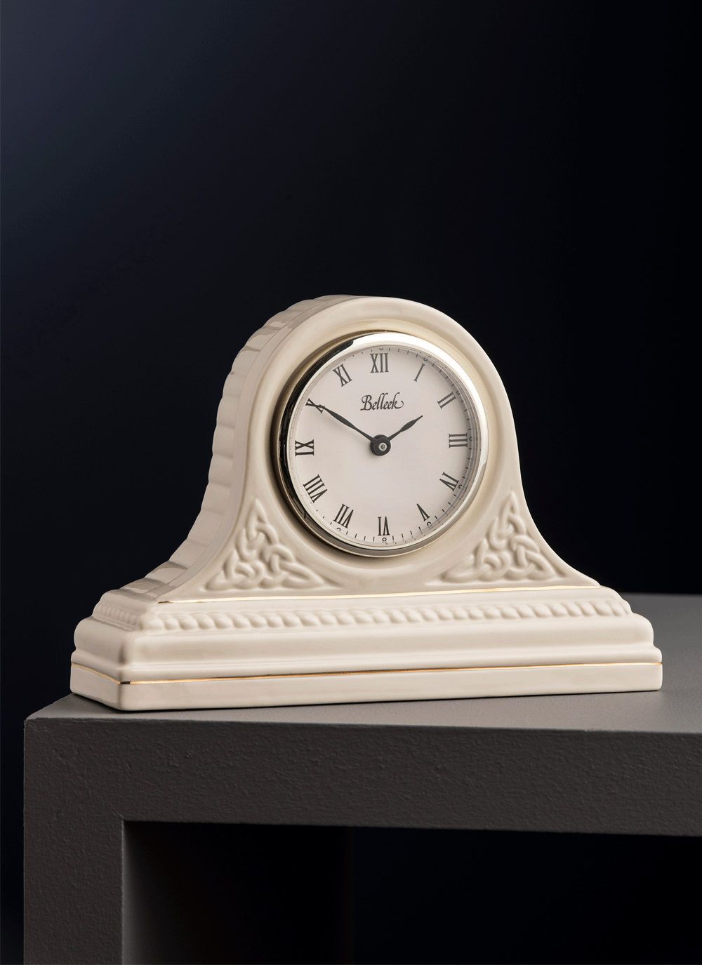 Belleek Classic Celtic Mantel Clock 