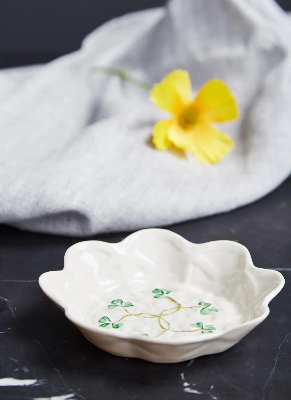 Belleek Shamrock Sweet Dish