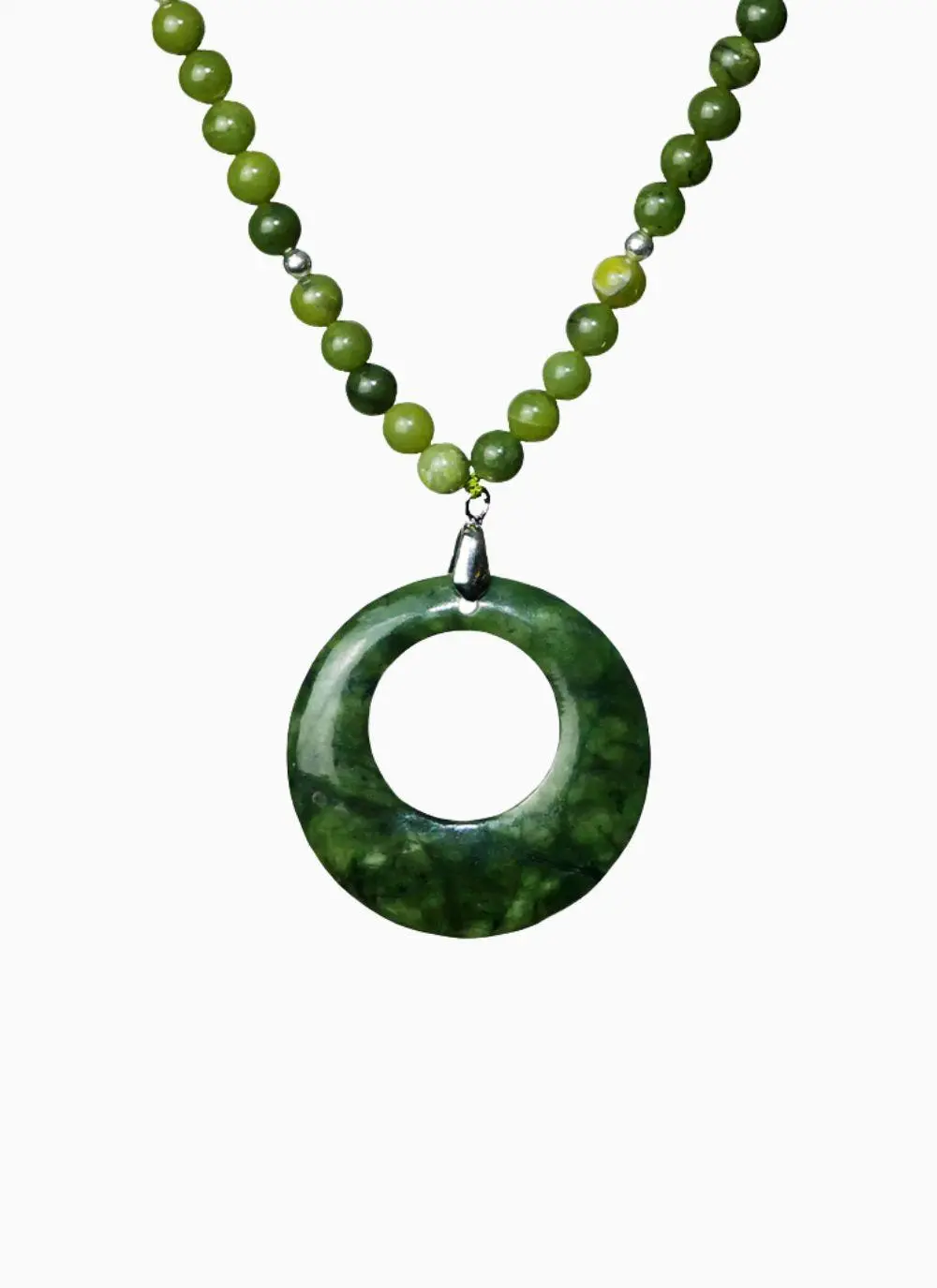Connemara Marble Luck Stone Beaded Pendant 