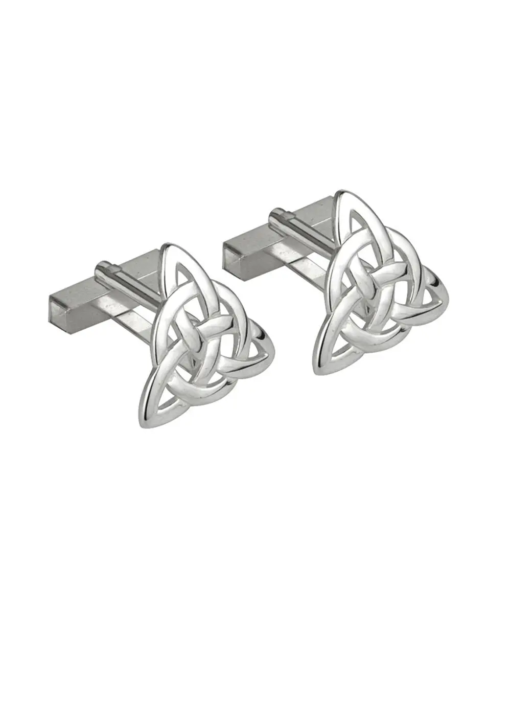 Gents Sterling Silver Trinity Knot Cufflinks