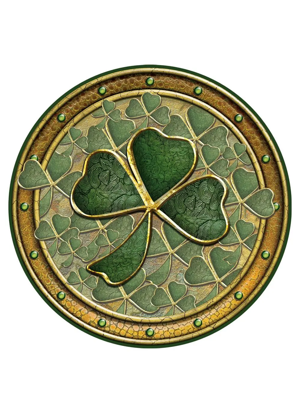 Golden Shamrock Placemats Set of 4