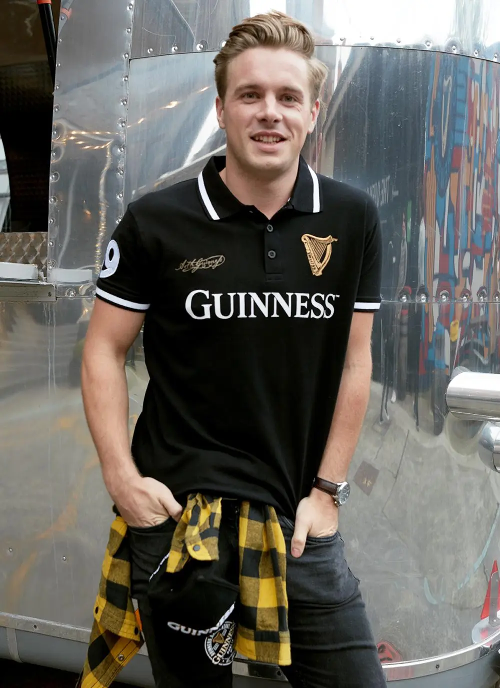 Guinness 59 Stripe Collar Polo