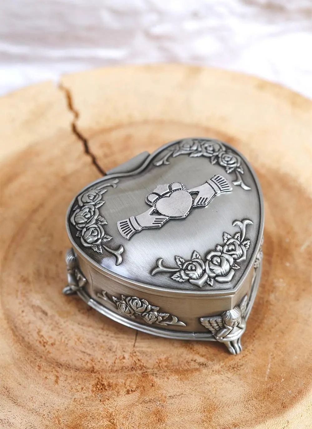 Claddagh & Rose Jewelry Box