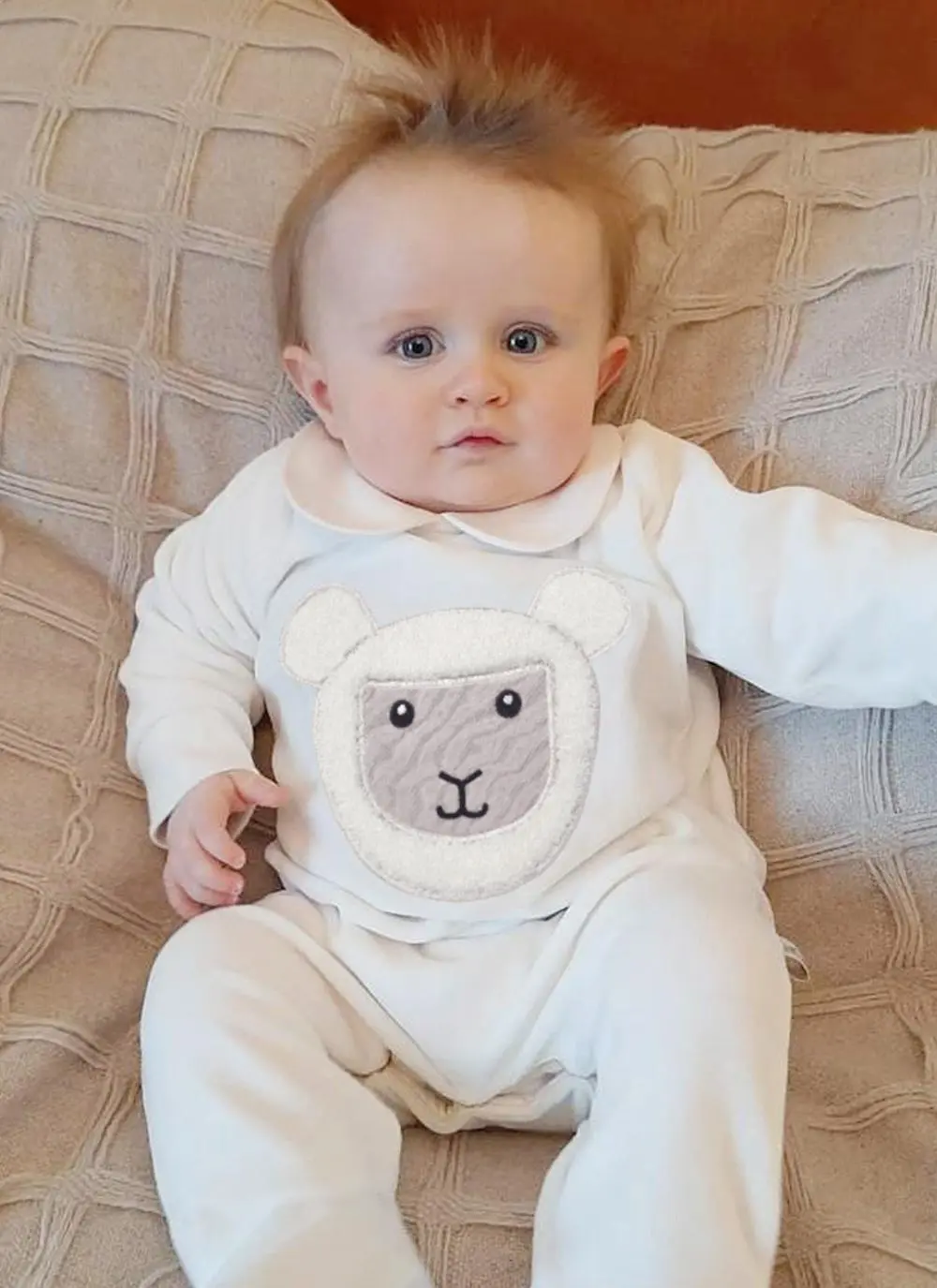 Sheep Velour Organic Cotton Romper