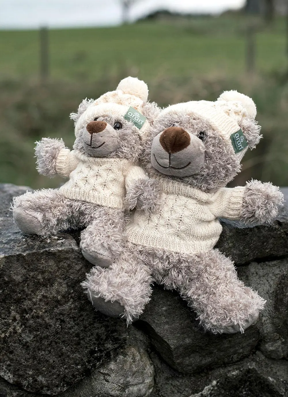 Teddy Bear With Aran Sweater & Hat