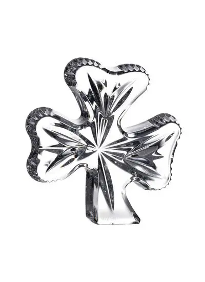 Waterford Crystal Shamrock Paperweight      